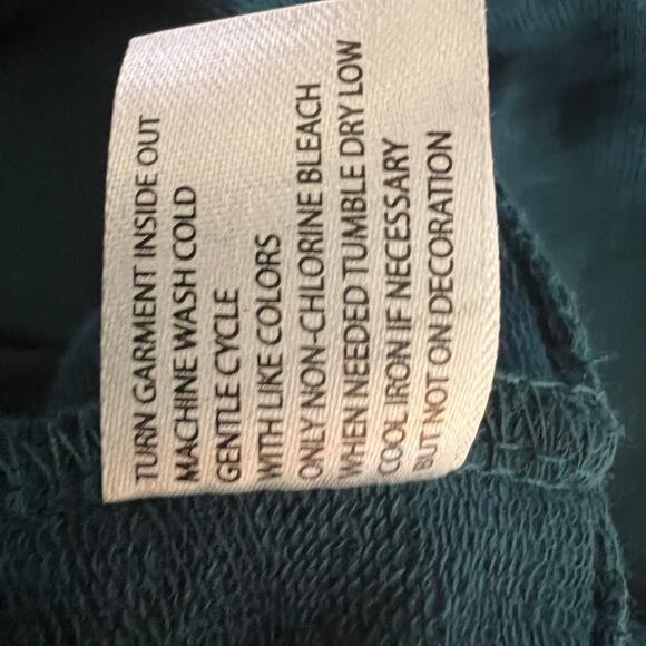 U.S. Polo Assn Teal Ruffle Sweatshirt XL NWT - Picture 10 of 10